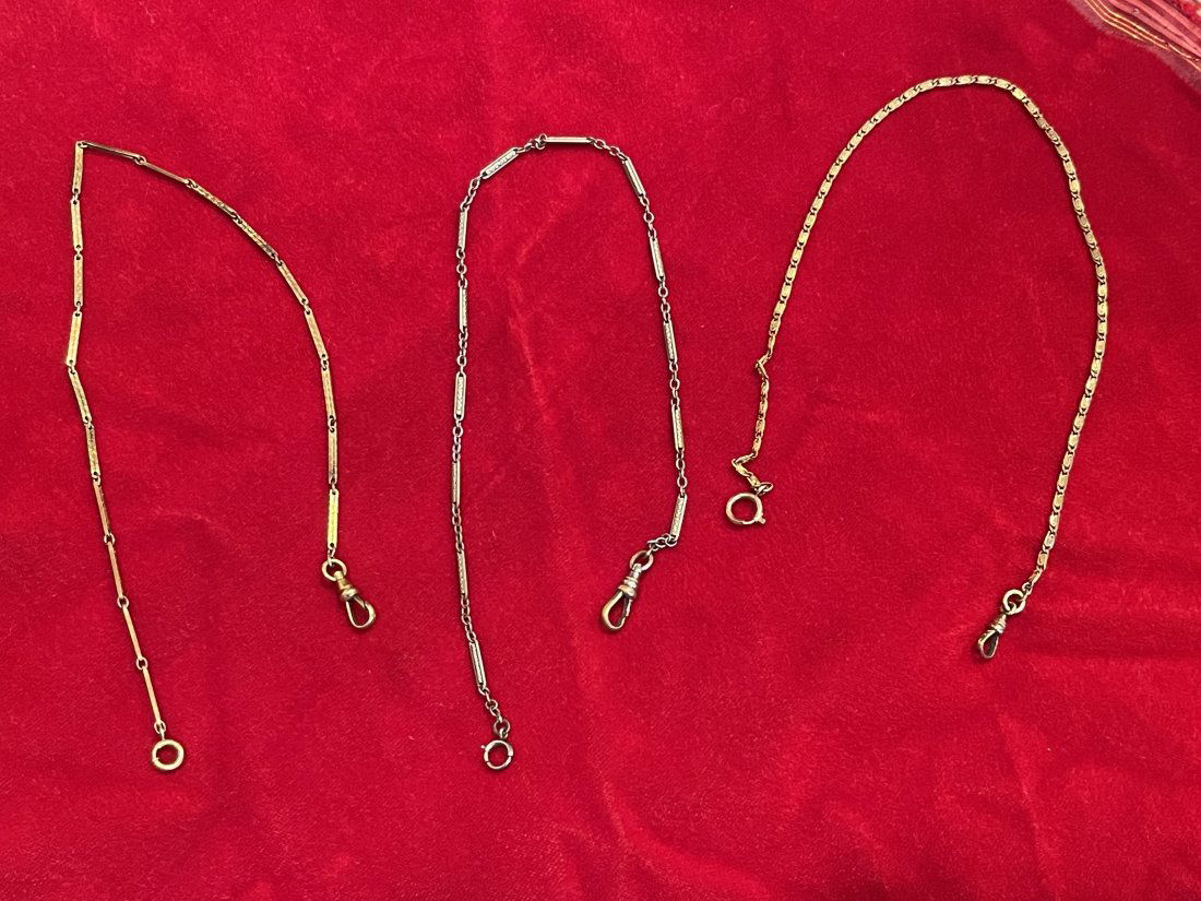A collection Three Vintage Pocket watch Chains (1 of 13)