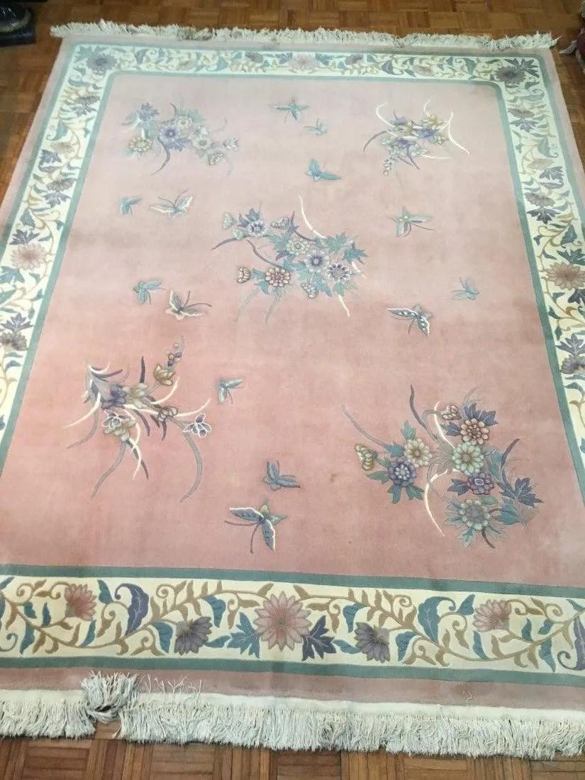 Hand woven Chinese room size rug (1 of 5)