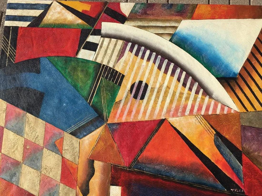 Large Contemporary oil & acrylic painting on Canvas (1 of 10)