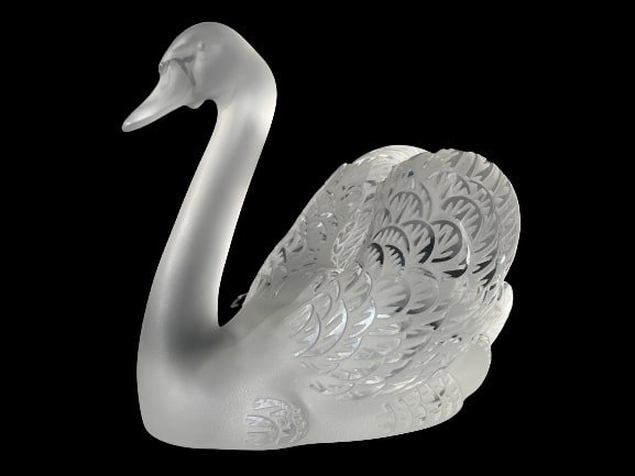 A Large Lalique Swan Head Up (1 of 15)