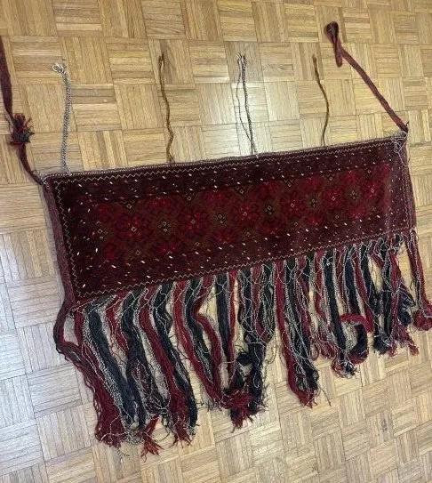 A Handwoven Tribal Asmalyk wall hanging rug (1 of 10)