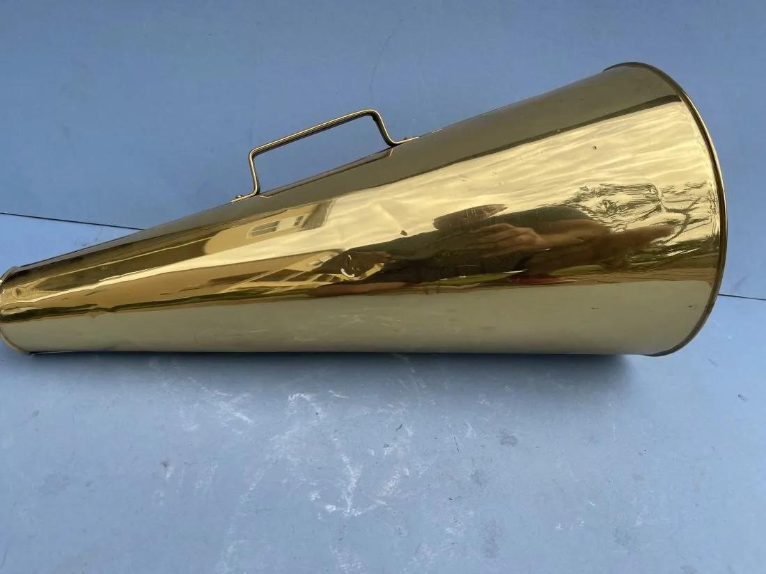VINTAGE BRASS SHIP MEGAPHONE LOUD HAILER (1 of 11)
