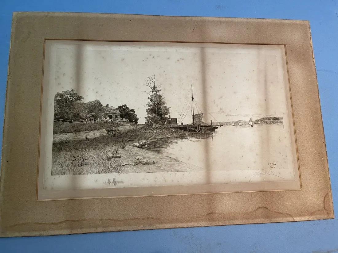 George W. Bohde (1857 - 1914) Landscape etching (1 of 15)