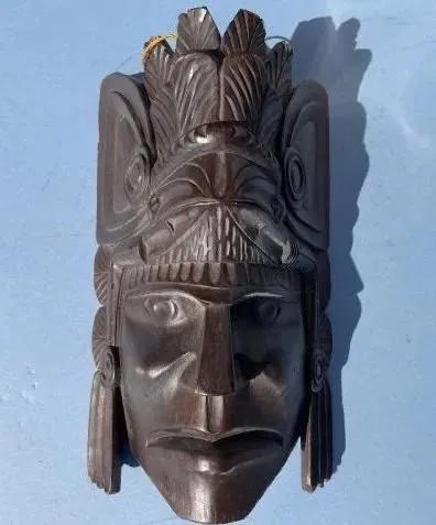 A Northwest Coast Indian hand carved Mask (1 of 19)