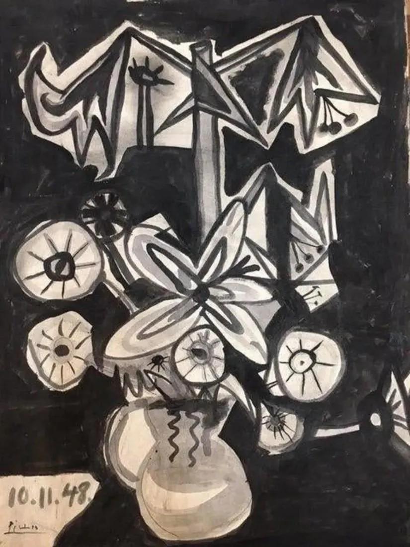 After Pablo Picasso Ink drawing on paper (1 of 10)