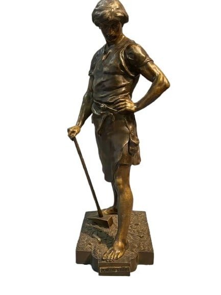 A Bronze Blacksmith  statue  LE FORGERON (1 of 20)