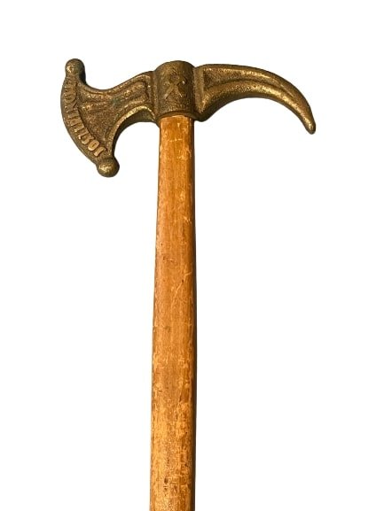 A European Brass handle hiking walking stick Cane (1 of 11)