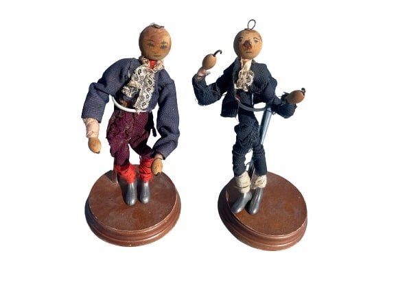Antique marionette puppets with lead feet (1 of 19)