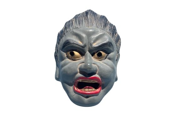 A Japanese  terracotta clay Nio Dorei Bell (1 of 9)