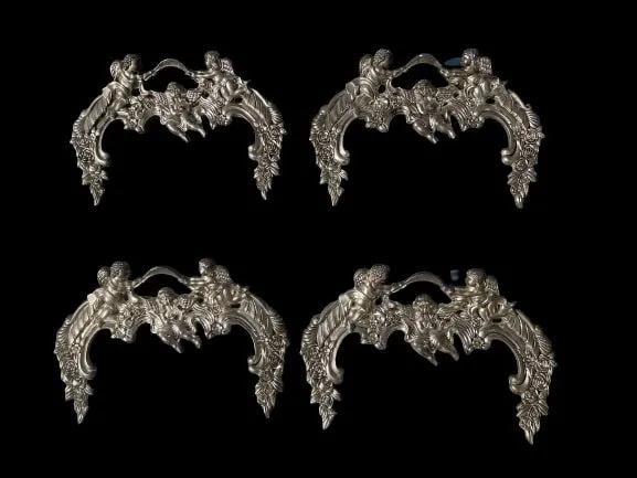 Group of Four Cherub decorative mirror corners (1 of 16)