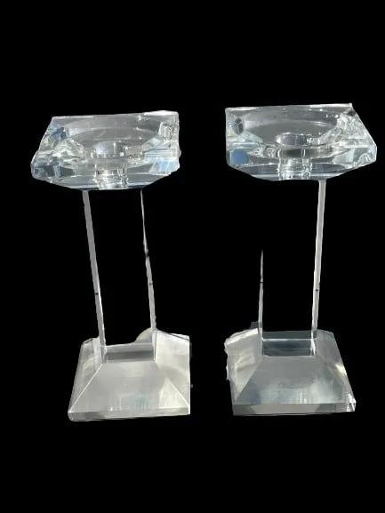 Pair of Shannon Crystal Candle holders (1 of 11)