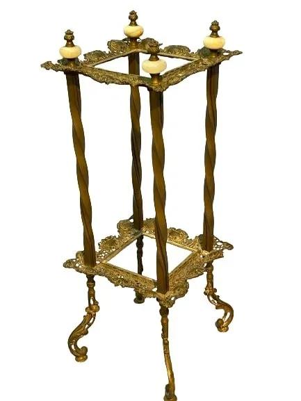 Brass Victorian Eetagere decorative display stand (1 of 14)
