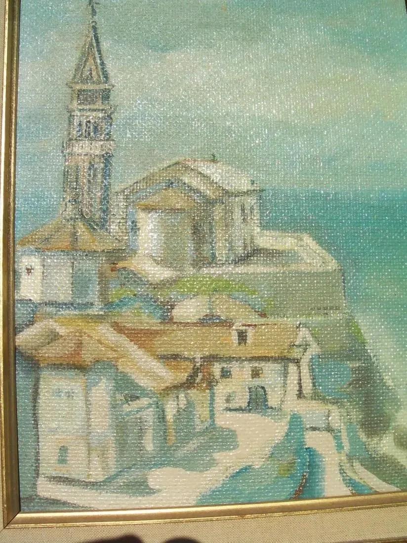 oil painting on masconite: An oil painting on Masonite sight 8 by 10 inches frame 15 by 17 inches