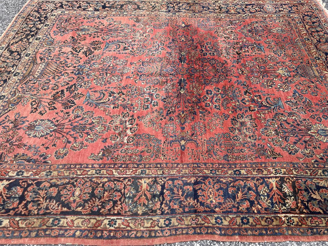Antique Persian Sarouk room size rug (1 of 12)