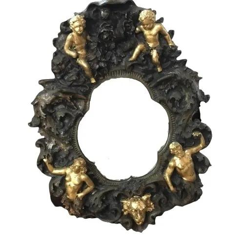 A large Gothic style unusual Mirror (1 of 9)