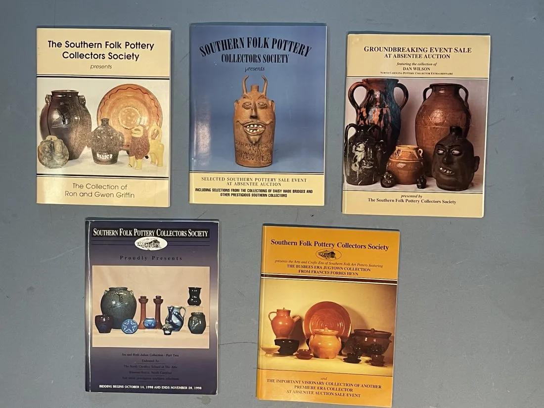 5 Auction Catalogs of The Southern Folk Pottery Society (1 of 12)
