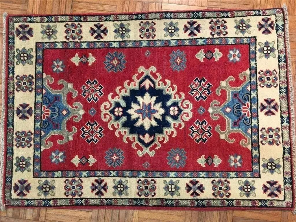 A small Handwoven Pakistan Kazak rug (1 of 4)