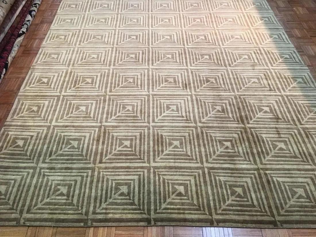 A handwoven Tibetan Contemporary wool rug (1 of 5)