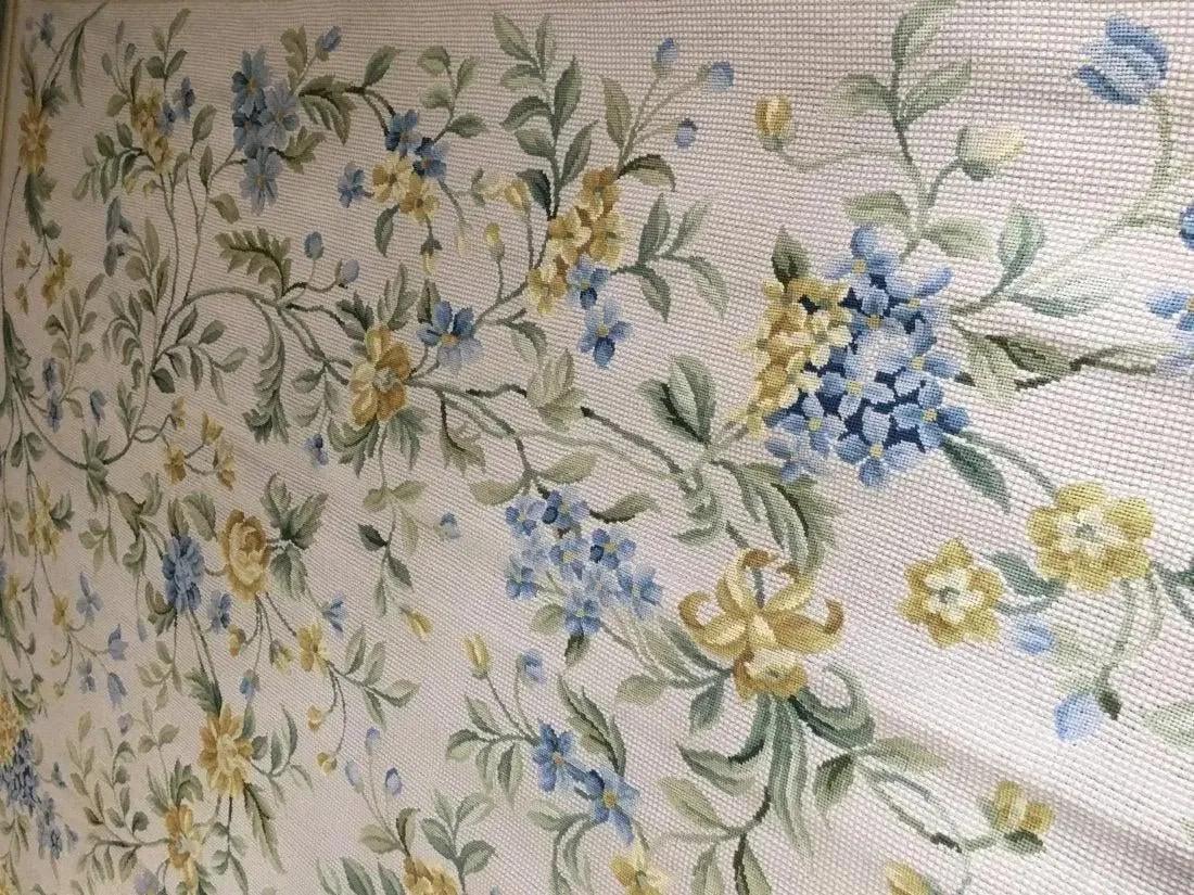 A handmade Needle point tapestry rug (1 of 6)