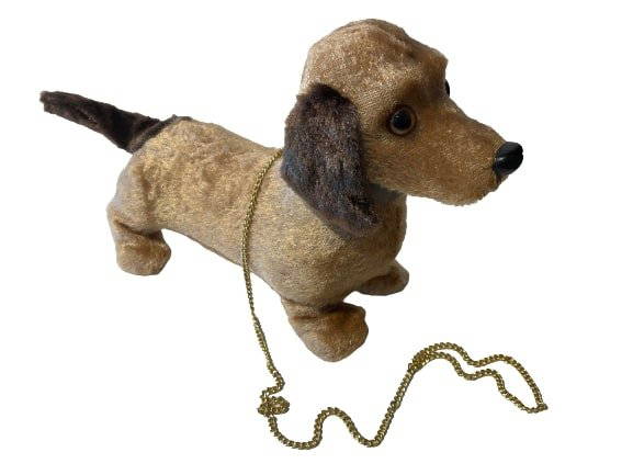 Vintage, Doxie Dachshund Leash Control Barking Dog Toy