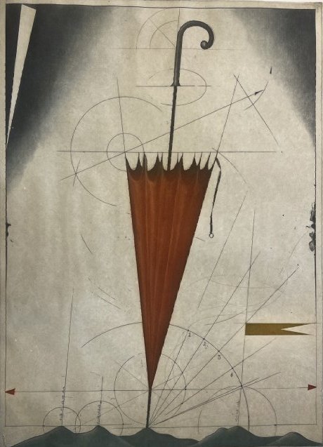 Alois Janak (born 1924) Lithograph Pencil signed & numbered: Alois Janak Born 1924 in Czech Republic, A Lithograph work Pencil signed & numbered 68 of 100. The entire paper sheet measurement is 19 inches wide by 26 inches long. A unique work of art. This work h