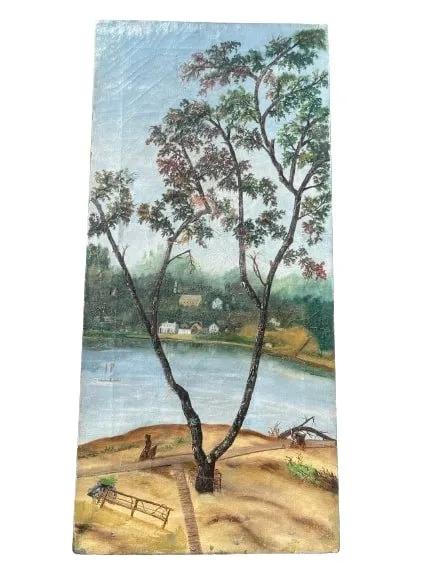 Antique oil on Canvas Hudson River School Painting (1 of 13)