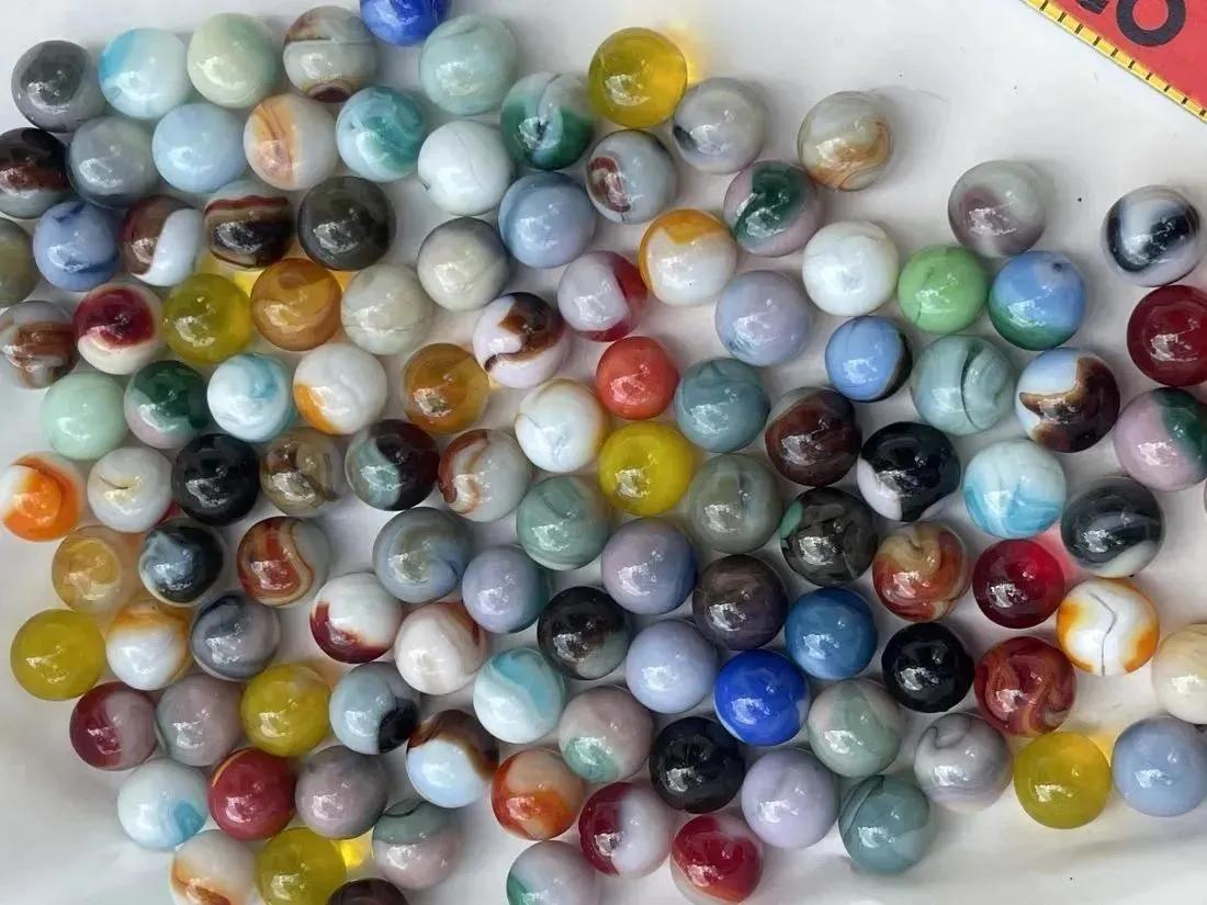 A collection of Vintage Mixed Glass Marbles (1 of 8)