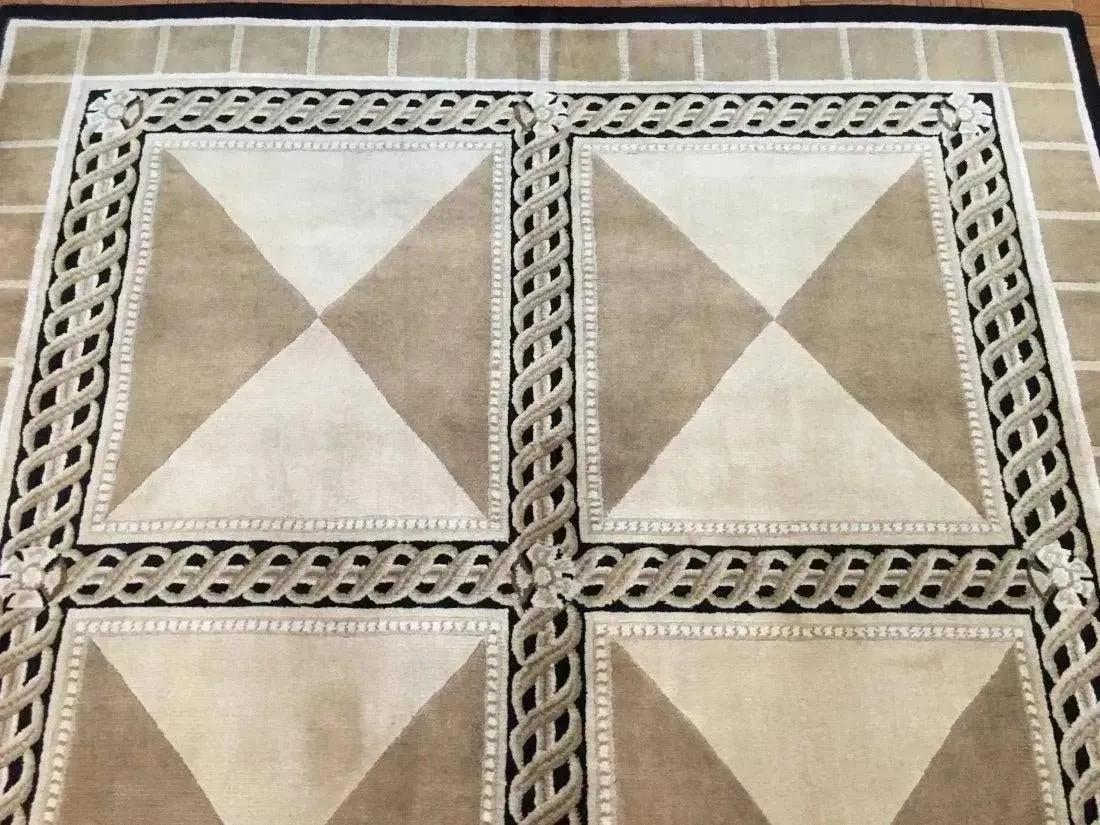 A handwoven Tibetan Contemporary wool rug (1 of 6)