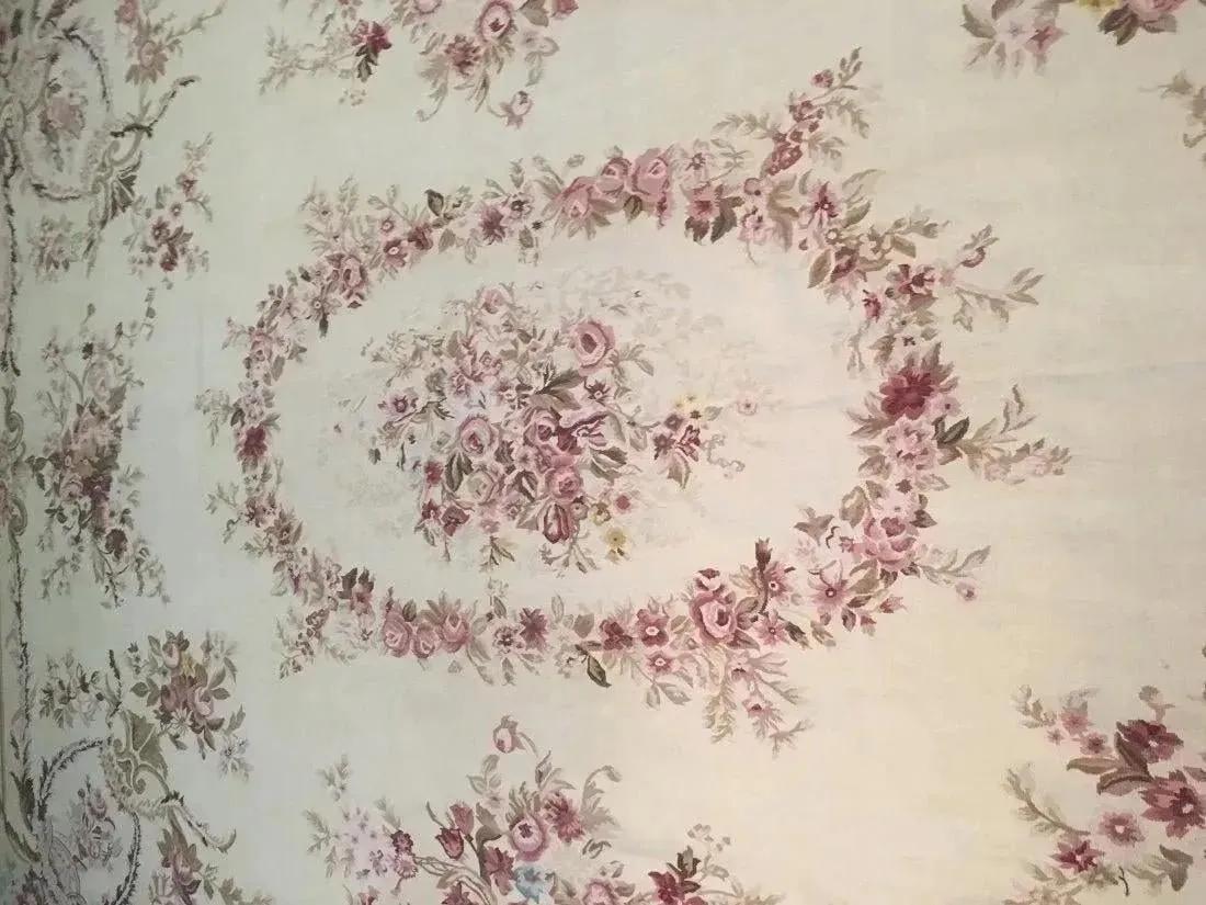 A handwoven Aubusson Tapestry rug (1 of 6)