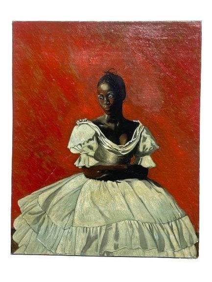 Oil on Canvas portrait painting of a young lady (1 of 12)