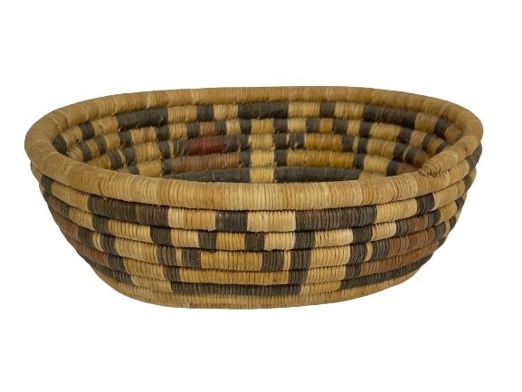 Native American Poly chrome Apache hand woven Basket (1 of 12)