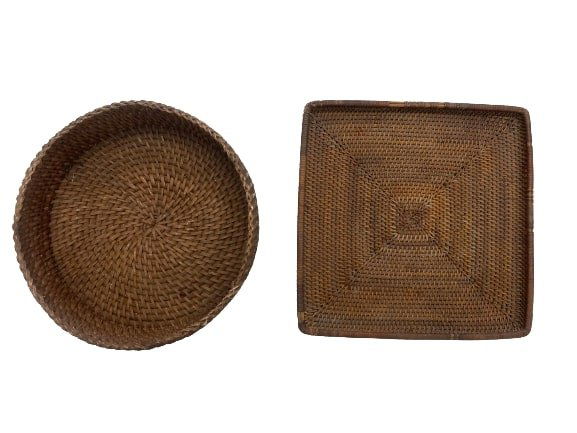 Antique Indian Hand woven tray baskets (1 of 13)