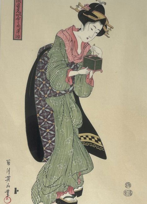 Kikukawa Eizan Japanese Woodblock (1 of 12)