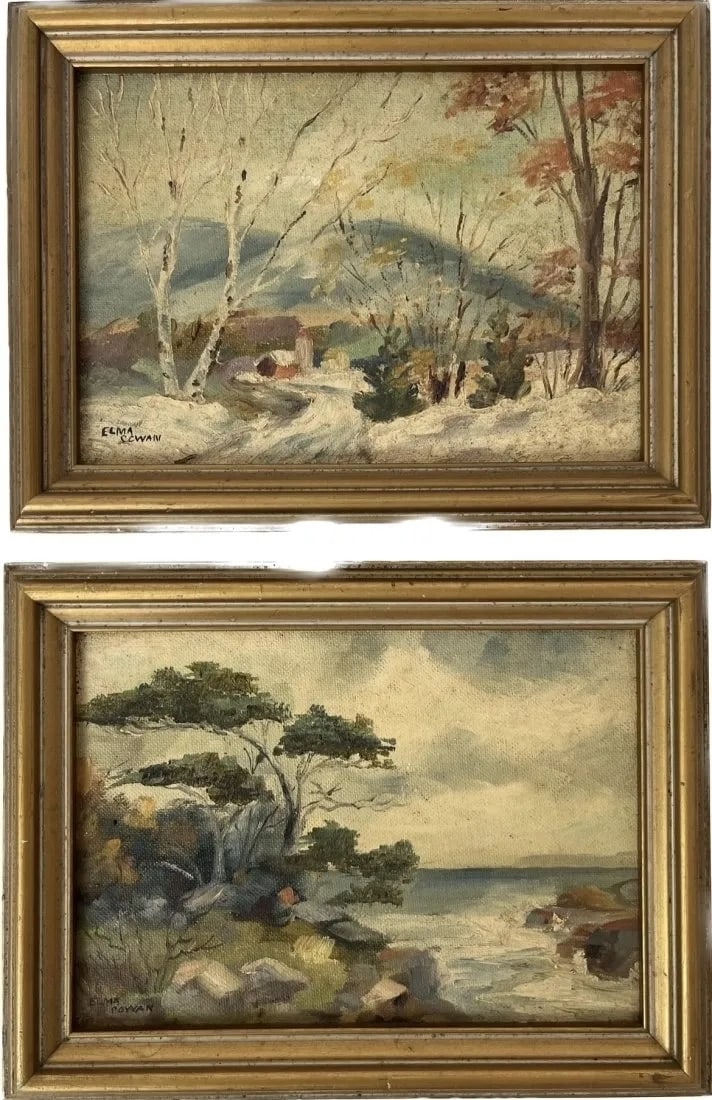 Elma Cowan oil on canvas paintings (1 of 11)