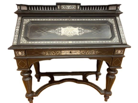 Antique ITALIAN Milanese secretary desk attributed to FERDINANDO POGLIANI (1 of 20)