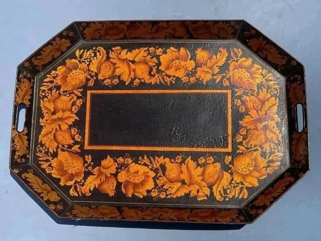 A large hand painted Tray By Helen T Spear (1 of 11)