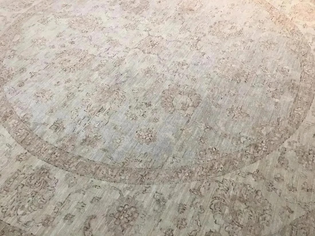 A Round handwoven Pakistan Chobi Rug (1 of 6)