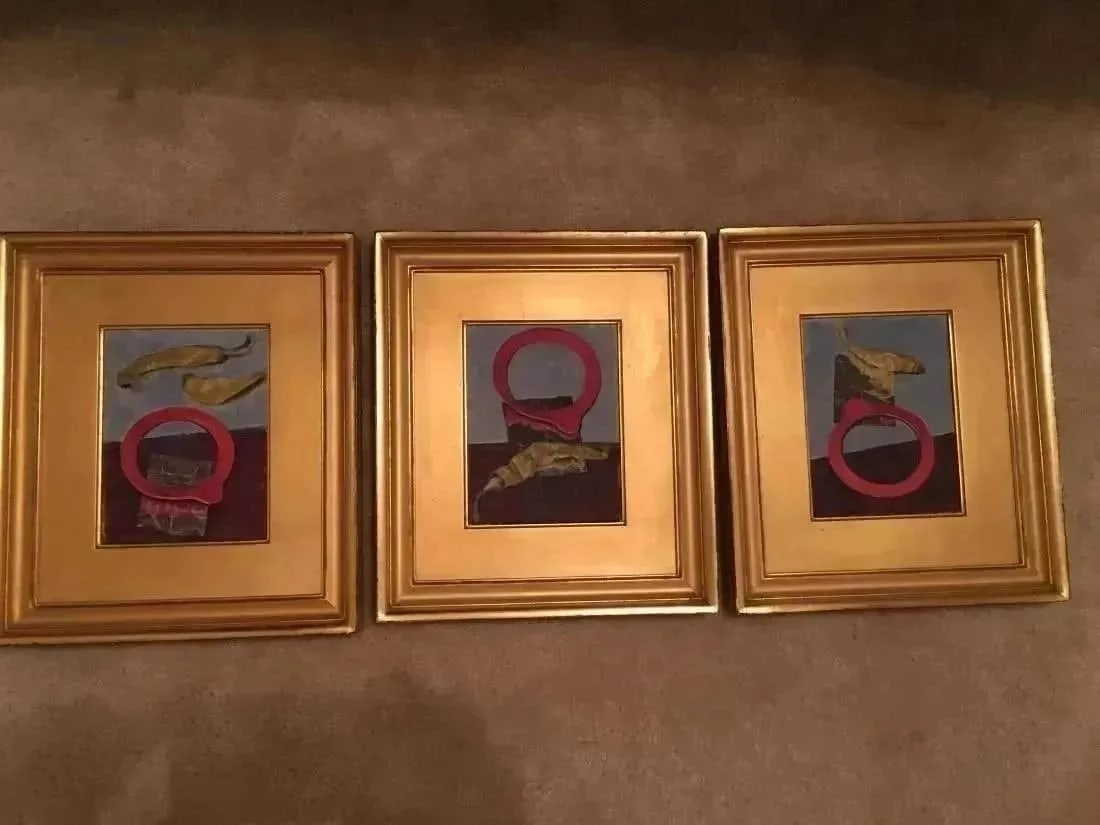 Collection of 3 paintings by Henning Loeschcke (1 of 7)