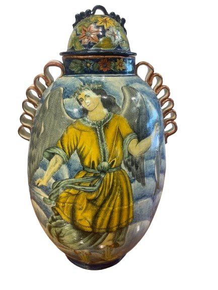 A massive Mexican Majolica decorative Vase (1 of 20)