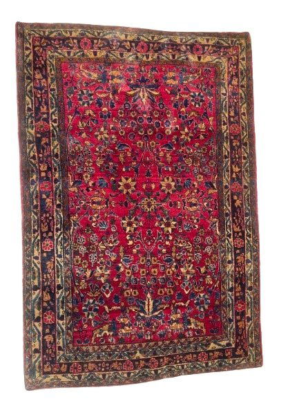 Antique Persian Sarouk scatter rug (1 of 12)