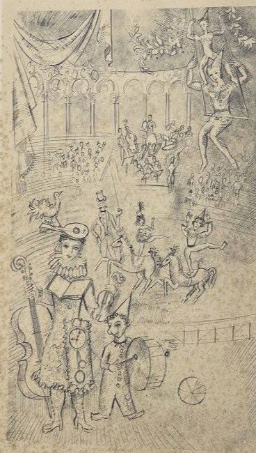 After Marc Chagall Circus Lithograph Pencil signed & numbered (1 of 16)