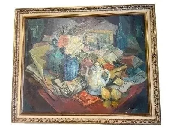 Mildred W. Pelzer Lynch (1889 - 1985) Oil on Board Painting (1 of 16)