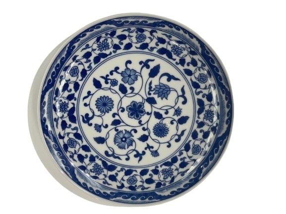 Asian porcelain blue & white charger plate (1 of 10)
