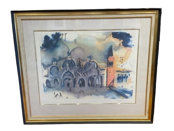 Salvador Dali Homage to Venice signed embossed lithograph (1 of 14)