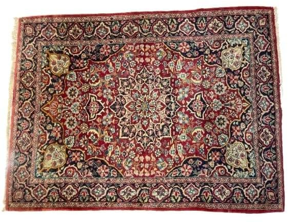 Antique Persian Sarouk scatter rug (1 of 15)