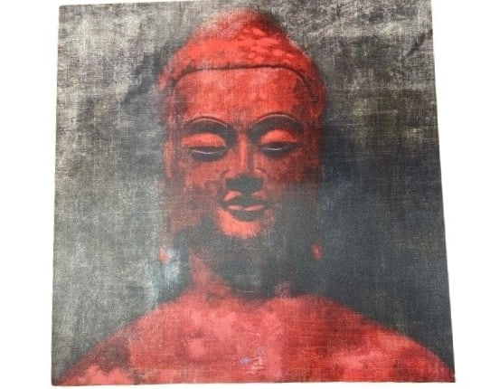 A large Buddha head giclee painting (1 of 10)