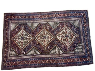 Antique Persian Qashqai Afshar Tribal hand woven rug