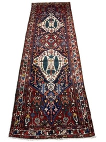 Antique Persian Bakhtiari handwoven tribal runner