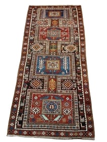 Antique Caucasian Shirvan tribal rug