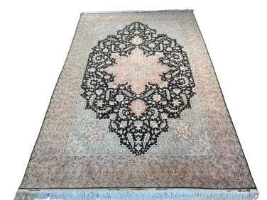 Persian Tabriz Heriz wool & silk handwoven Rug